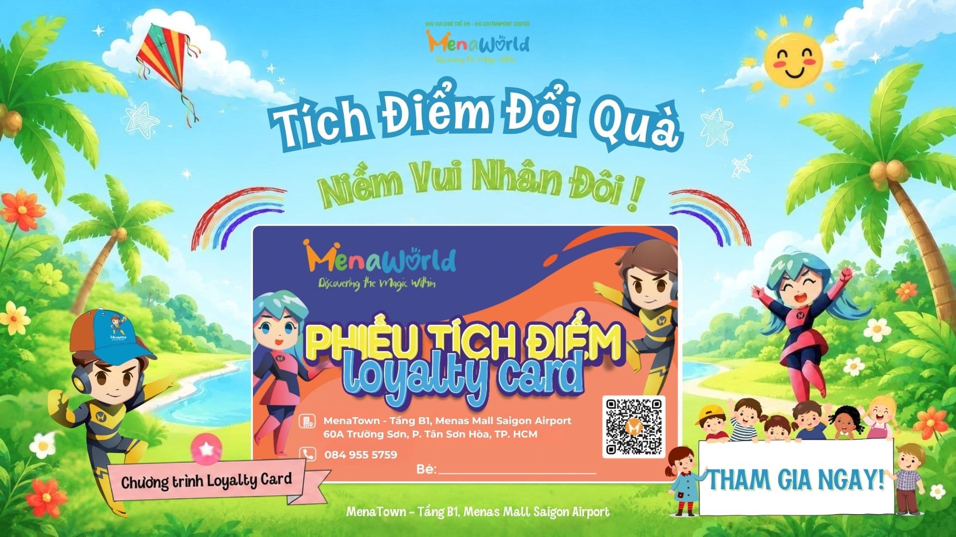 Loyalty Card MenaWorld: Tích Điểm Vui Chơi, Đổi Quà Hấp Dẫn